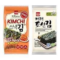 Wang Korean Seaweed Snack, Classic and Kimchi