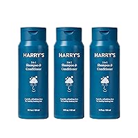Men's 2 in 1 Shampoo and Conditioner for All Hair Types | Gentle & Refreshing | 14 Fl Oz, 3 Count