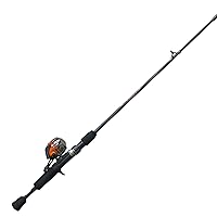 33 Micro Spincast Reel and 2-Piece Fishing Rod Combo, 4.5-Foot Rod