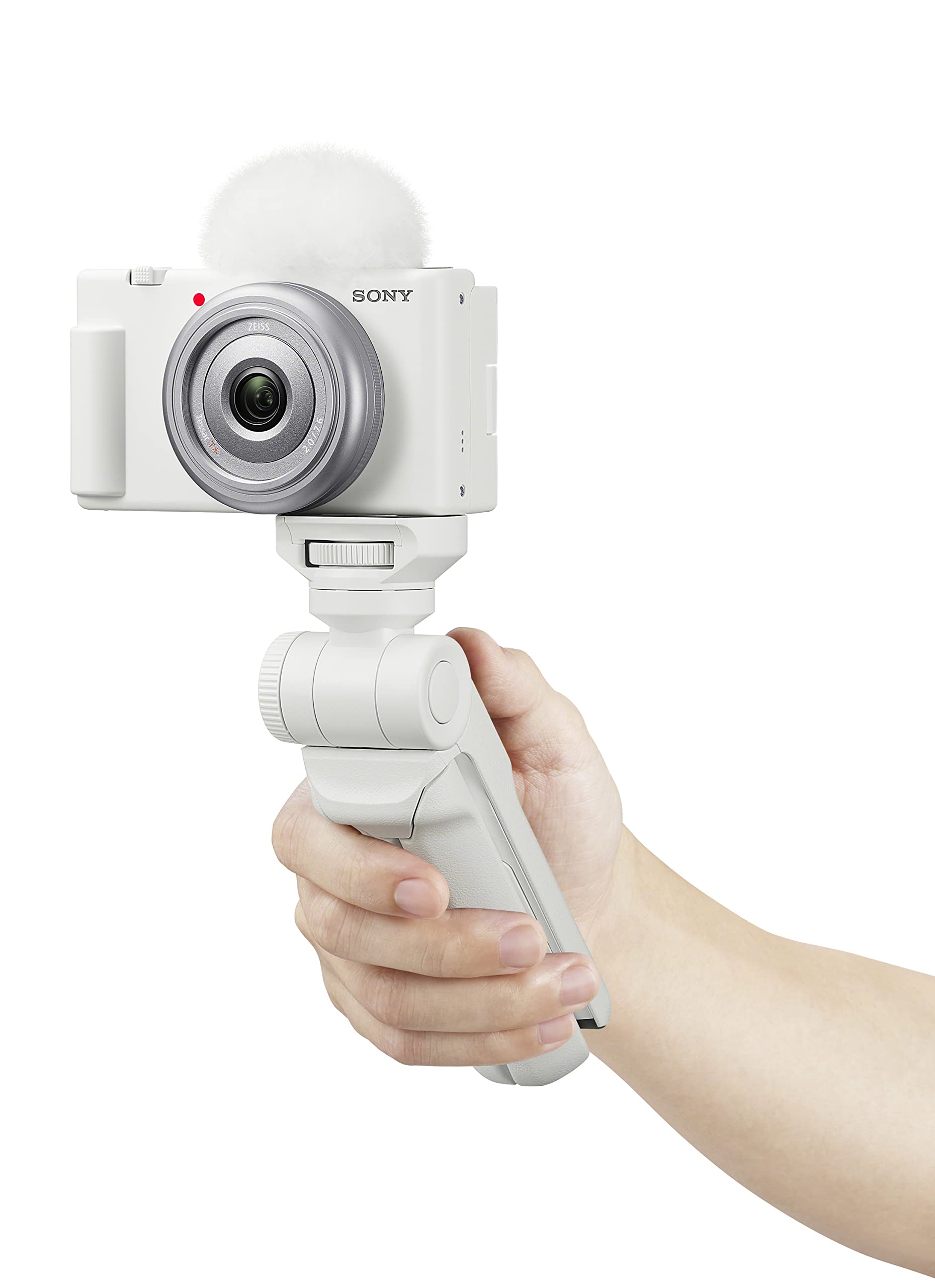 Sony ZV-1F Vlog Camera for Content Creators and Vloggers White