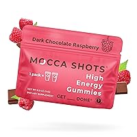 SGC Seattle Gummy Company Caffeine Energy Gummies 12-Pack, Raspberry Chocolate Mocca Energy Chews, Nootropic, Vegan, Plant-Based, Gluten Free, 200mg Caffeine