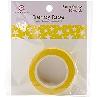 Queen & Co Trendy Tape, 10 yd, Stars Yellow