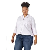 womens Plus Size Wrinkle Free Long Sleeve Tunic