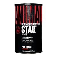 Stak – Complete Natural Hormone Booster Supplement with Tribulus – Natural Testosterone Booster for Athletes – Contains Estrogen Blockers – 1 Month Cycle