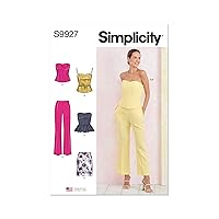 Simplicity Misses' Lined Corsets, Pants and Fitted Skirt Sewing Pattern Packet, Design Code S9927, Sizes 8-10-12-14-16, Multicolor