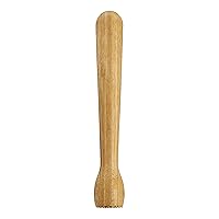 HIC Kitchen's Bar Muddler, Natural Bamboo