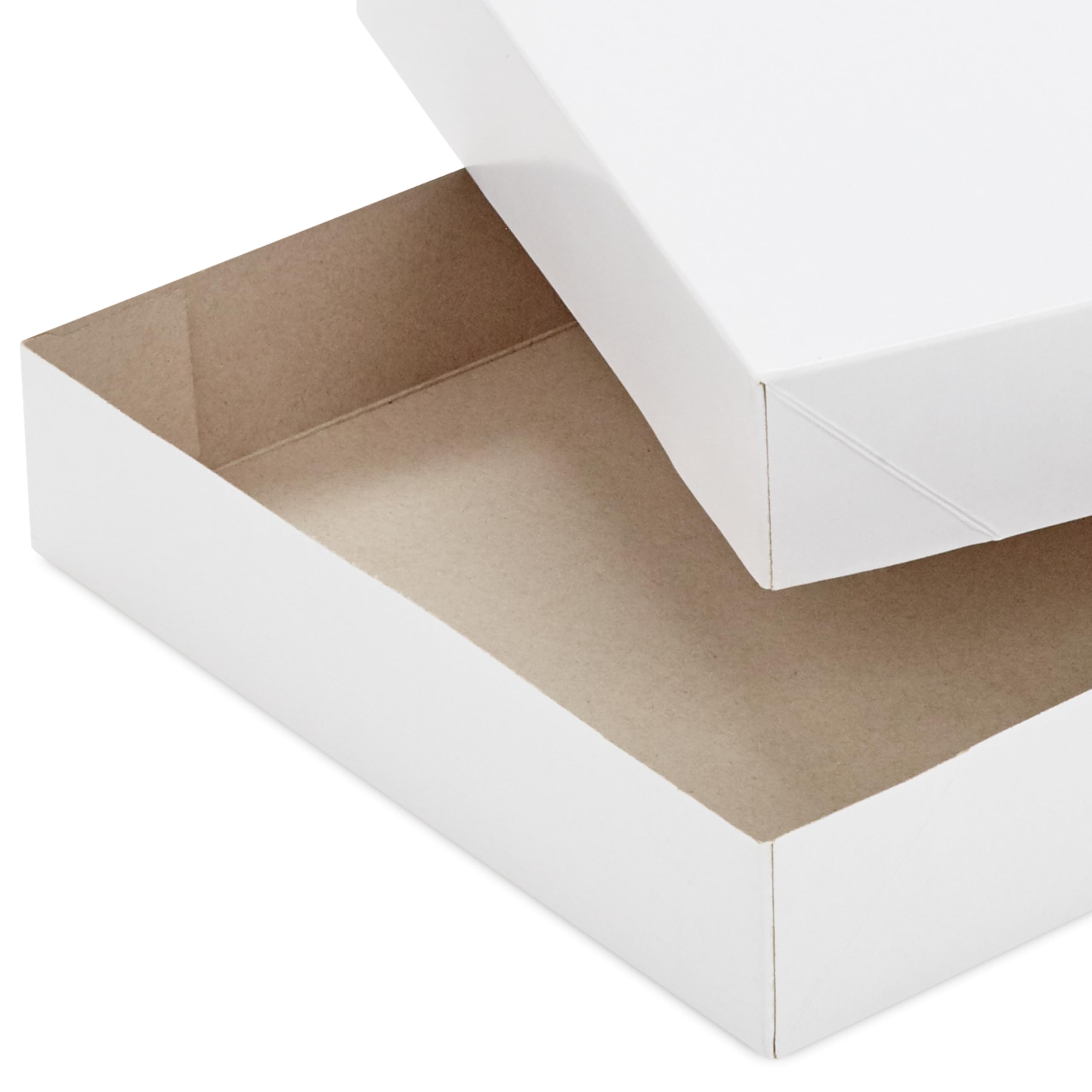 Hallmark White Gift Boxes, Assorted Sizes (12 Boxes with Lids: 4 Small 11