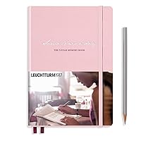 LEUCHTTURM1917 - Some Lines A Day - 5 Year Memory Notebook - Hardcover Journal 366 Pages for 5 Years of Entries (Powder)