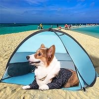 Pop Up Dog Beach Tent,Mini Head Tent,can be Fixed Small Dog Beach Sun Shelters Tent,shelter for cat,Waterproof and Breathable Mobile Phone Stand with Tent Nails