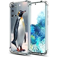 Galaxy S20 FE 5G Case,Emperor Penguin Drop Protection Shockproof Case TPU Full Body Protective Scratch-Resistant Cover for Samsung Galaxy S20 FE 5G