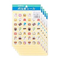 Okina AZPS1194 Food Stickers, Snacks, 42 Pieces x 5 Packs, 5 Sets