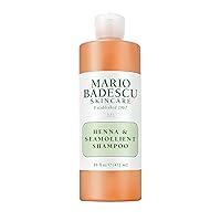 Mario Badescu Henna & Seamollient Hair Shampoo for Men & Women - Moisturizing Shampoo with Seaweed, Glycerin and Lemongrass Extracts - Adds Volume and Visibly Enhances Hair Tone and Natural Highlights