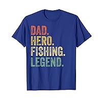 Mens Bass Fishing Dad-Shirt Reel Cool Papa Gift Funny Fly Fishing T-Shirt
