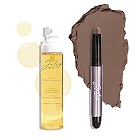 Julep Makeup Remover Perfection Set: Eyeshadow 101 Creme to Powder Stone Matte Eyeshadow Stick and Vitamin E Cleansing Oil and Makeup Remover