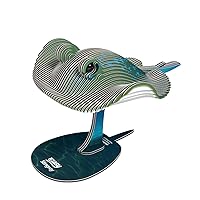 Eugy Stingray 3D Puzzle - 50 Piece Eco-Friendly Educational Toy Puzzle for Boys, Girls & Kids Ages 6+