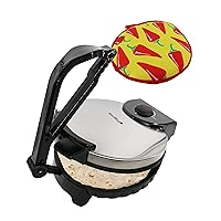 10inch Roti Maker by StarBlue with FREE Roti Warmer - The automatic Stainless Steel Non-Stick Electric machine to make Indian style Chapati, Tortilla, Roti AC 110V 50/60Hz 1200W