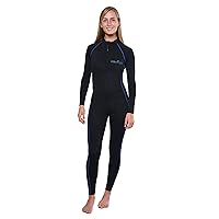 EcoStinger® Women Full Body Swimsuit Sun Protective Stinger Suit Dive Skin UPF50+ Black Royal Stitch