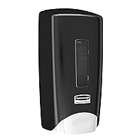 Rubbermaid Commercial 3486592 Flex Wall-Mounted Manual Skin Care Dispenser, Black, 1000- to 1300 mL