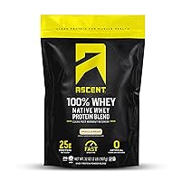 100% Whey Protein Powder - Post Workout Whey Protein Isolate, Zero Artificial Flavors & Sweeteners, Soy & Gluten Free, 5.5g BCAA, 2.6g Leucine, Essential Amino Acids, Vanilla Bean 2 lb