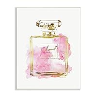 Glam Perfume Bottle Gold Pink Wall Plaque Art, Proudly Made in USA, Living Room 10 x 15
