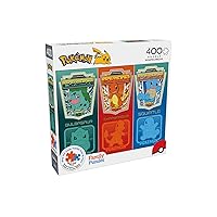 Buffalo Games - Pokemon - Pokemon Retro Starters - 400 Piece Jigsaw Puzzle for Families Challenging Puzzle Perfect for Family Time - 400 Piece Finished Size is 21.25 x 15.00