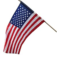 Trade Winds 2x3 USA American United States Flag Pole Sleeve Sleeved Polyester Printed 2'x3' Fade Resistant Premium Quality (Imported) (FLAG ONLY)