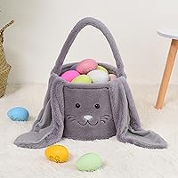 Happy Easter Plush Bunny Long Ears Bags Easter Basket Rabbit Buckets Easter Tote Bags Children Gift Storage Handbag, Deals of The Day Deals Today, St Patrick, St Patricks-