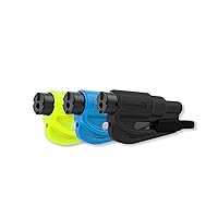 Resqme Family Pack of 3, The Original Emergency Keychain Car Escape Tool, 2-in-1 Seatbelt Cutter and Window Breaker, Made in USA, Black, Blue, Safety Yellow