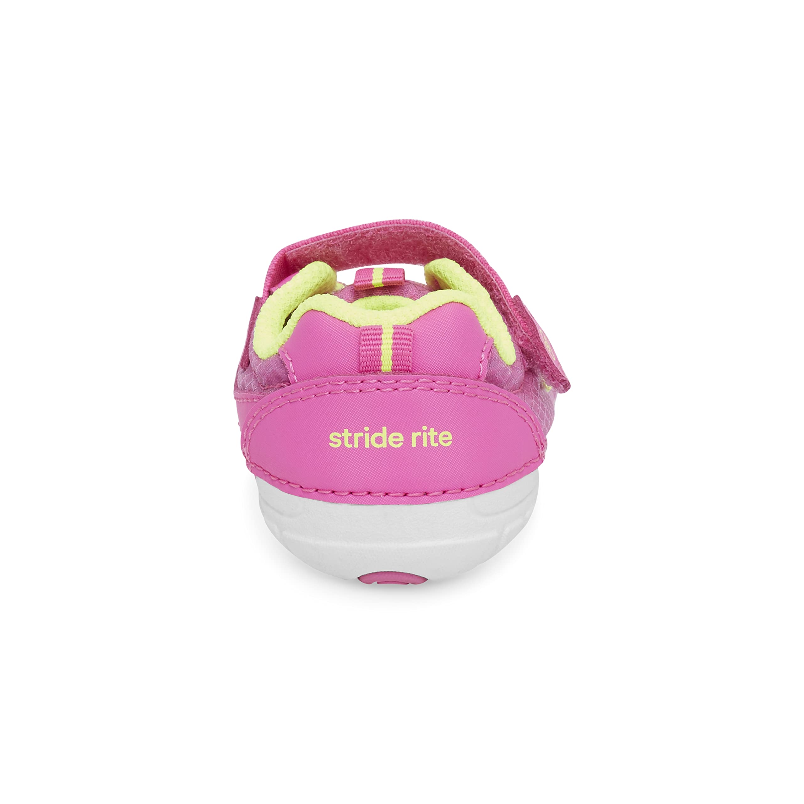 Stride Rite Baby Soft Motion Zips Runner Sneaker, Hot Pink, 5 Wide US Unisex Infant