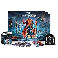 Assassin's Creed Valhalla: Dawn of Ragnarok - 1000 Elements Puzzle | 68 cm x 48 cm | Poster and Bag Included | Video Game | Puzzle for Adults and Teens