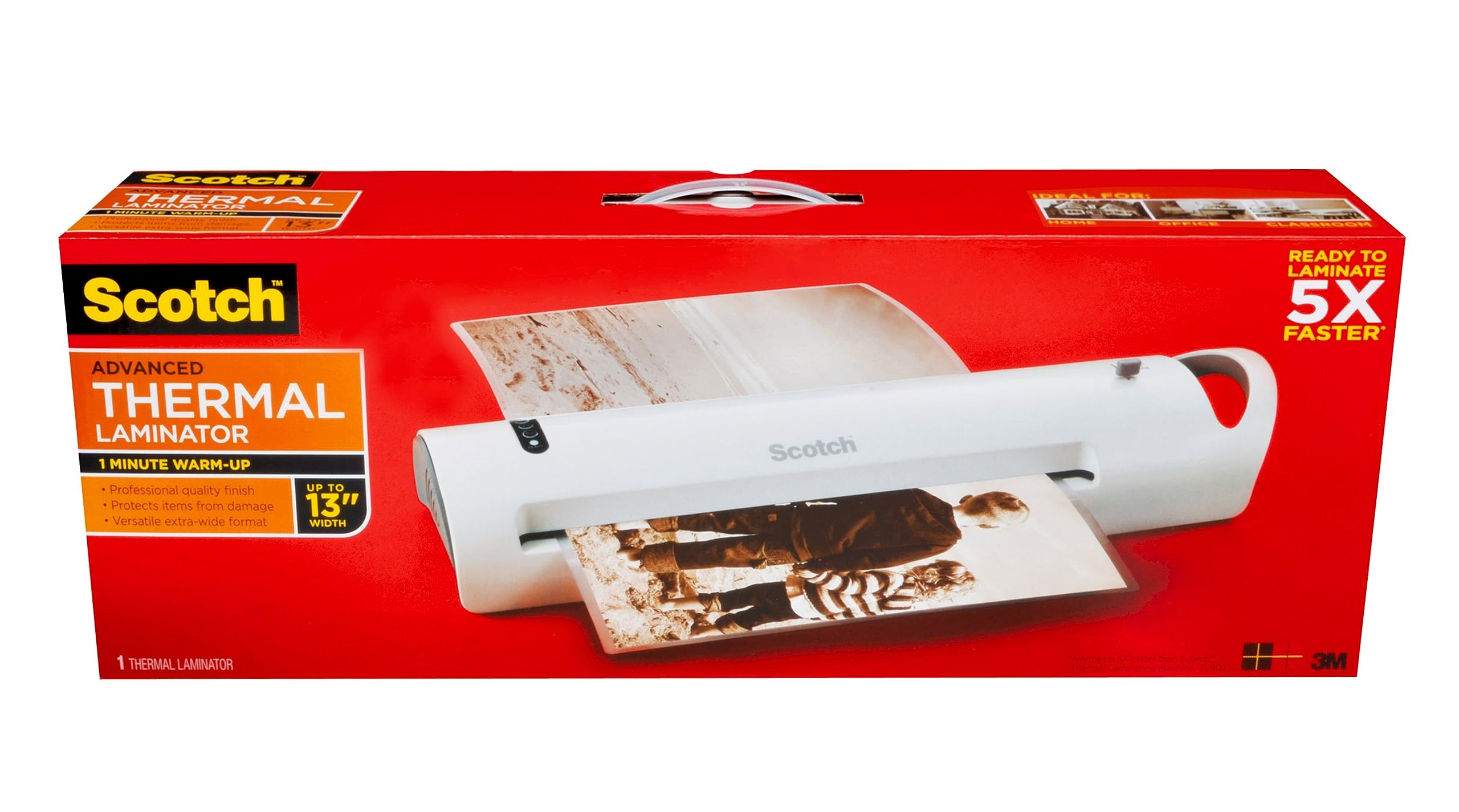 Scotch Thermal Laminator, Extra Wide 13 Inch Input, Ideal Gift for Teachers, Small Offices, or Home (TL1302X)