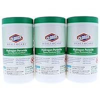 3 Pk. Clorox Healthcare Hydrogen Peroxide Cleaner Disinfectant Wipes 6.75