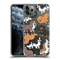 Head Case Designs Cavalier King Charles Spaniels Dog Breed Patterns 3 Soft Gel Case Compatible with Apple iPhone 11 Pro Max