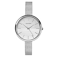 Sekonda Womens Analogue Classic Quartz Watch with Stainless Steel Strap 2560.27, Silver, Bracelet