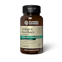 Nature's Sunshine Ginkgo And Hawthorn Combination, 100 Capsules | Herbal Combination Supports Increased Circulation Body-Wide and Helps with Oxygen Utilization in the Heart