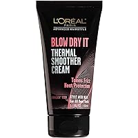Advanced Hairstyle Blow Dry It Thermal Smoother Cream, 5.1 Ounce L'Oreal Paris Advanced Hairstyle Blow Dry It Thermal Smoother Cream, 5.1 Ounce