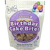 The Lazy Dog Cookie Co. Mutt Mallows Birthday Cake Soft Baked Dog Treats, Vanilla with Confetti Sprinkles, for Small, Medium and Large Dogs, Wheat-Free, Baked in The USA, 5 oz. (Pack of 1) BD
