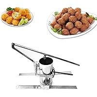 Meatball Maker Machine Commercial Meatball Mold Machine, Meatball Forming Machine, Manual Small Croquettes Shirmp Meat Ballers Mold Tools, Stainless Steel Fish Beef Pork Ball Making Tool