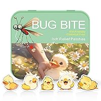 Bug Bite Itch Relief Patches 54 Count,100% Drug-Free Cute Duck Hydrocolloid Patches for Kid,Summer Travel Essentials Itch Mosquito Relief for Kids,Camping Essentials- Insect Bite Patch