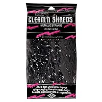 Gleam 'N Shreds Metallic Strands (black) Party Accessory (1 count) (1.5 Ozs/Pkg)