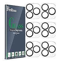[6 Pack] Ferilinso Camera Lens Protector for iPhone 14 Pro ＆ iPhone 14 Pro Max Accessories Camera Cover 9H Glass Unbreakable Protection Case Friendly No Distortion or Difference in Picture Quality