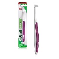 End Tuft Toothbrush - Extra Small Head For Hard-to-Reach Areas - Implants, Back Teeth, and Wisdom Teeth - Soft Dental Brush for Adults, 1ct