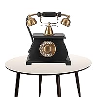 Vintage Style Handcrafted Wooden Design, Collectible Antique Finish Telephone, Royal Vintage Home Decor, Non-Functional Decorative Accents | Rotary dial Telephones