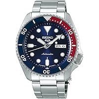 Seiko SRPD53 Men's 5 Sports SKX Sports Style Automatic Mechanical Wristwatch, Limited Edition, Blue x Red, blue/red, Bracelet Type