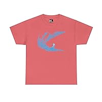 Surfer Vibes Unisex Heavy Cotton T-Shirt: Beach-Inspired Tee, Ride The Waves of Style, Perfect Beach Enthusiast.