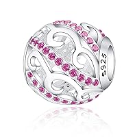 925 Sterling Silver Sunflower Charms Fit Pandora Charms Bracelet Forever In My Heart Fit Wife Daughter Mother's Day Christmas Birthday Gift