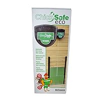 ChickSafe Eco Automatic Chicken Coop Door Opener and Door Kit, Green