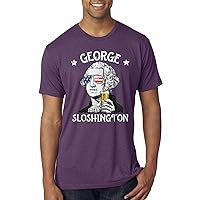 Funny George Sloshington Drinking Men's T-Shirt
