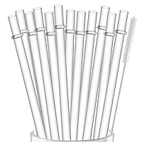 24 PCS, Reusable Straws with 4 Brushes, 10.5 Long Tritan Hard