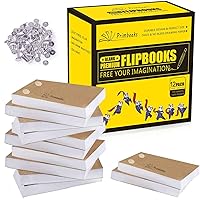 14 Pack Blank Flipbooks, 840 Sheets (1680 Pages) Flip Book Paper